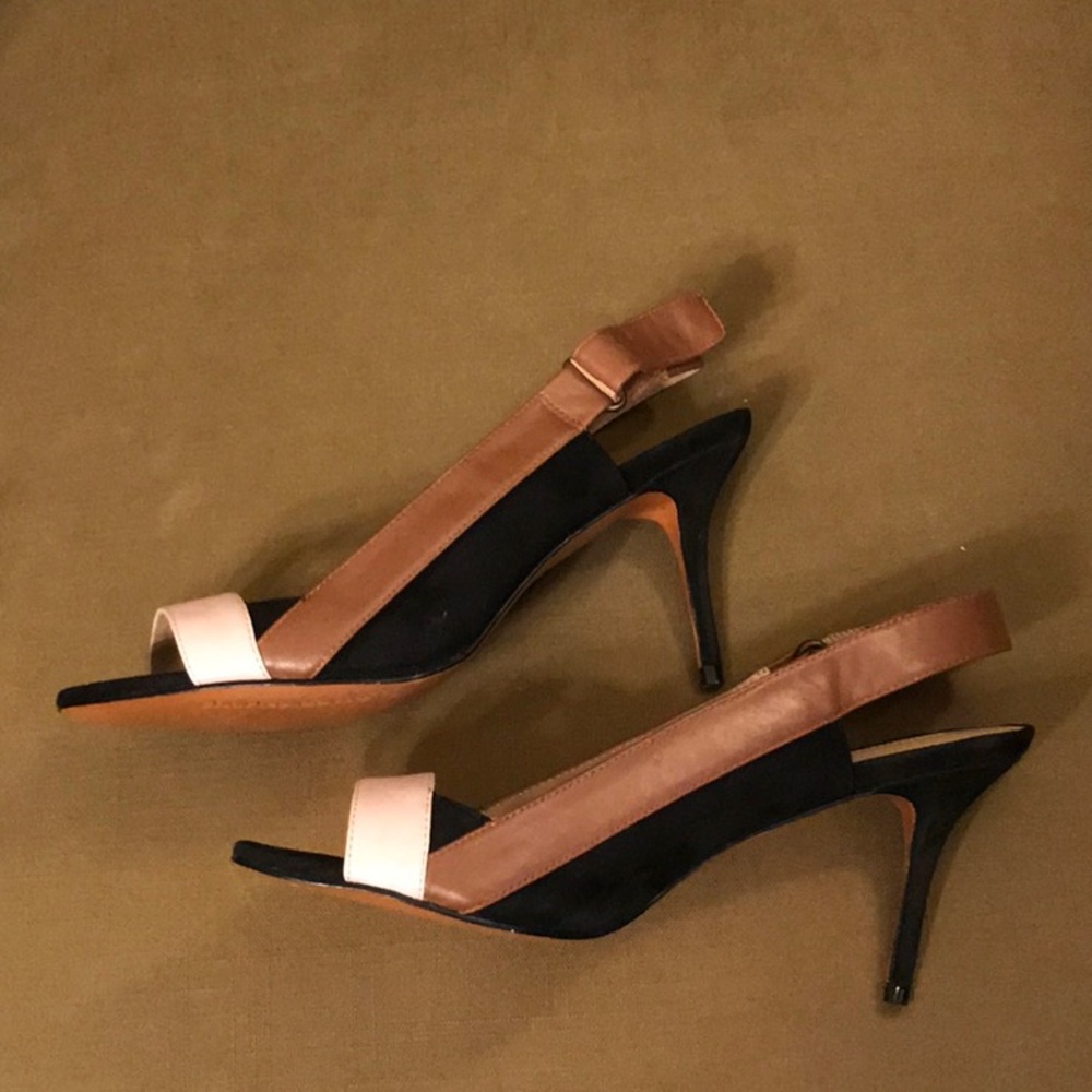 Charles David Peeptoe Sling Back Heels